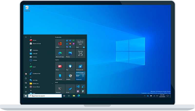 сервер с Windows 10 для подключения по RDP